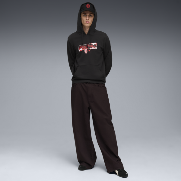 Buzo con capucha AC Milan ftblCULTURE para hombre, PUMA Black-For All Time Red, large-ARG