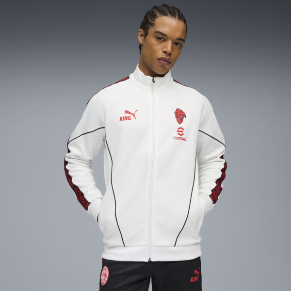 AC Milan KING Anthem Jacket Men, PUMA White-For All Time Red, large-ZAF