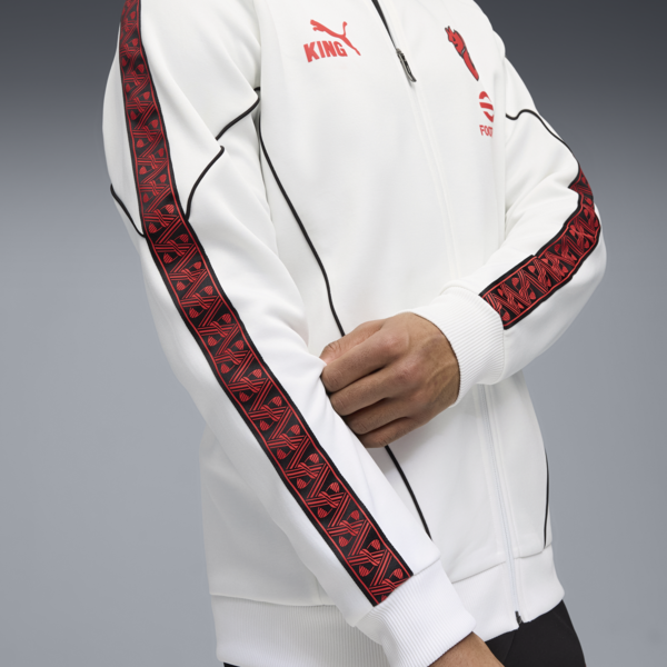 AC Milan KING Anthem Jacket Men, PUMA White-For All Time Red, large-ZAF
