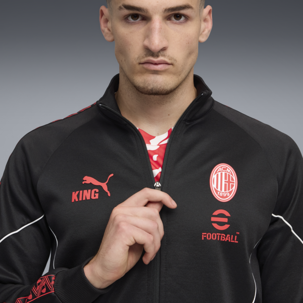 AC Milan KING Anthem Jacket Men, PUMA Black-For All Time Red, large-ZAF