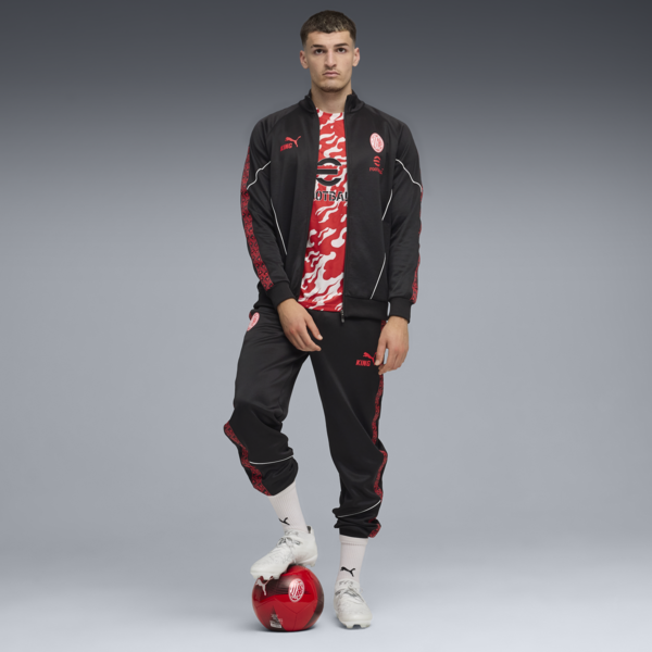 AC Milan KING Anthem Jacket Men, PUMA Black-For All Time Red, large-ZAF