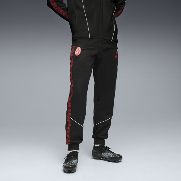 AC Milan KING Anthem Pants Men, PUMA Black-For All Time Red, large-ZAF