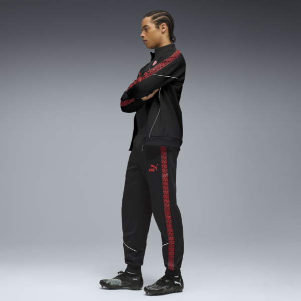 AC Milan KING Anthem Pants Men, PUMA Black-For All Time Red, large-ZAF