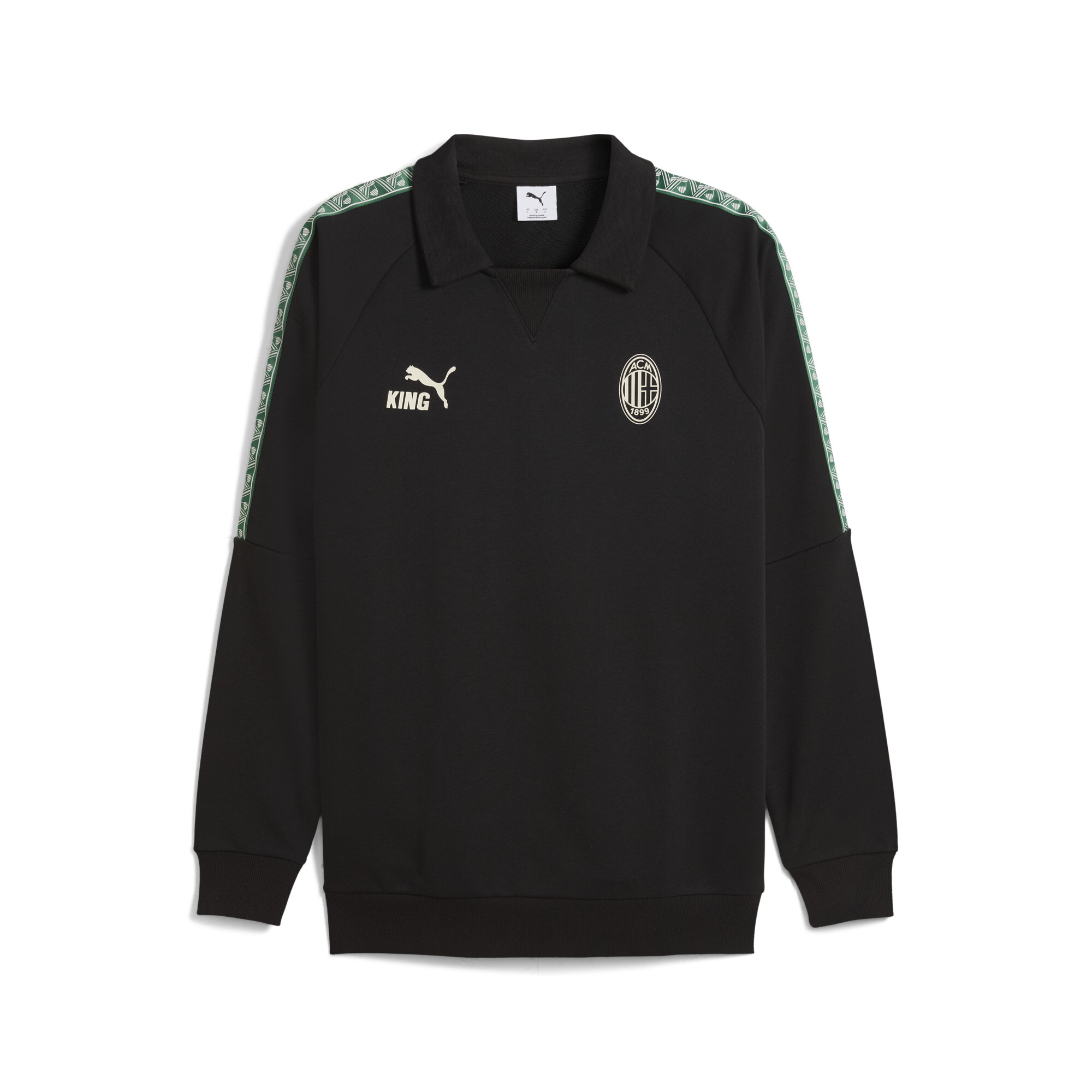 PUMA AC Milan KING Drill top voor Heren, Zwart, Maat XS