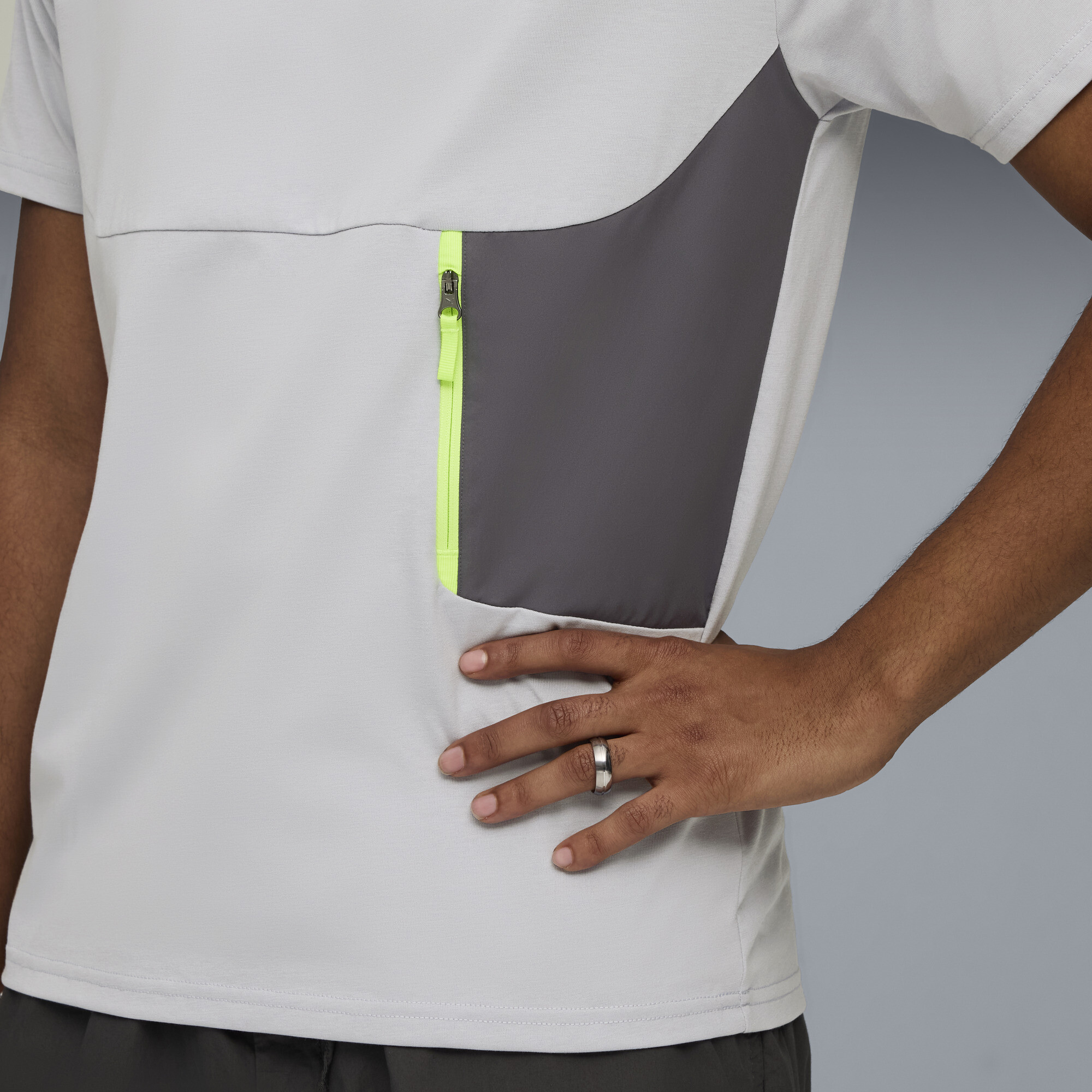 Manchester City PUMATECH T-shirt met zakje voor Heren, Groen/Grijs, Maat XXL thumbnail 2