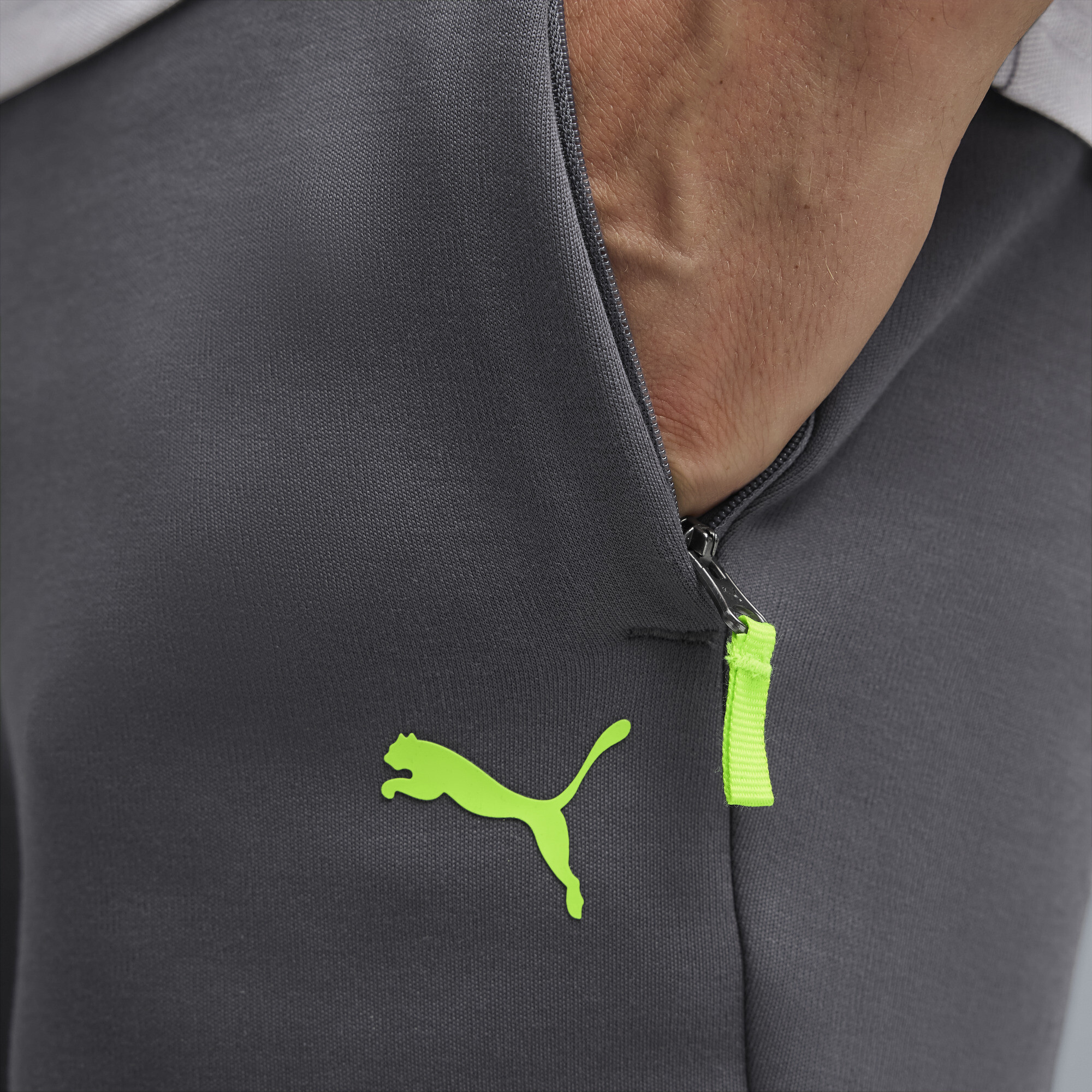 Manchester City PUMATECH sweatpant voor Heren, Groen/Grijs, Maat 3XL thumbnail 2