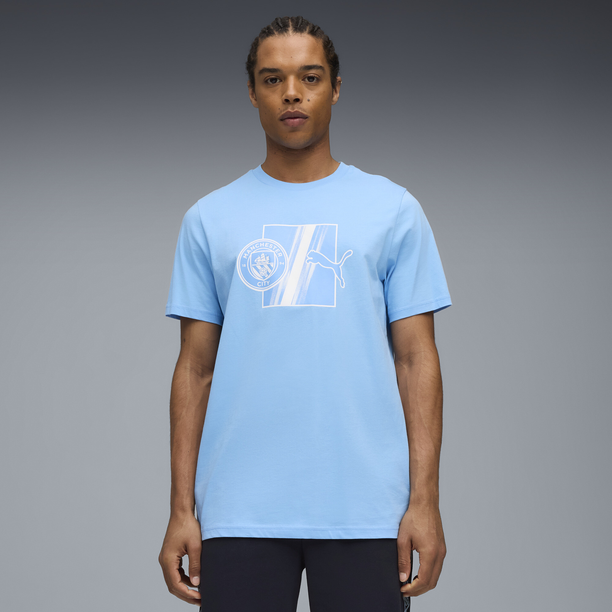 Puma Manchester City Ftblculture T-shirt Men In Blue