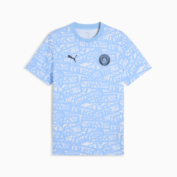 Remera estampada Manchester City ftblCULTURE para hombre, Team Light Blue-PUMA White, large-ARG