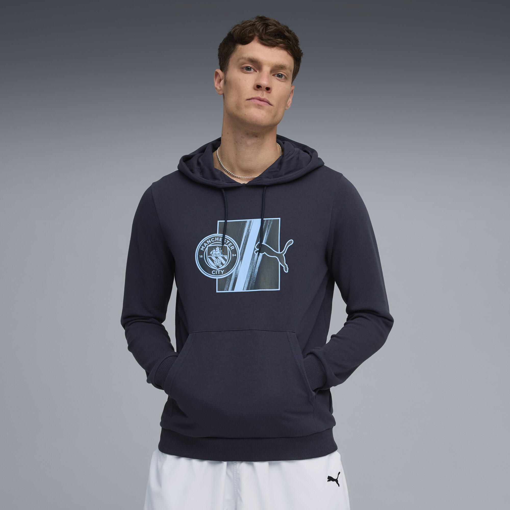 Худи Manchester City FtblCulture Hoodie Men | Цвет: Синий | Deep