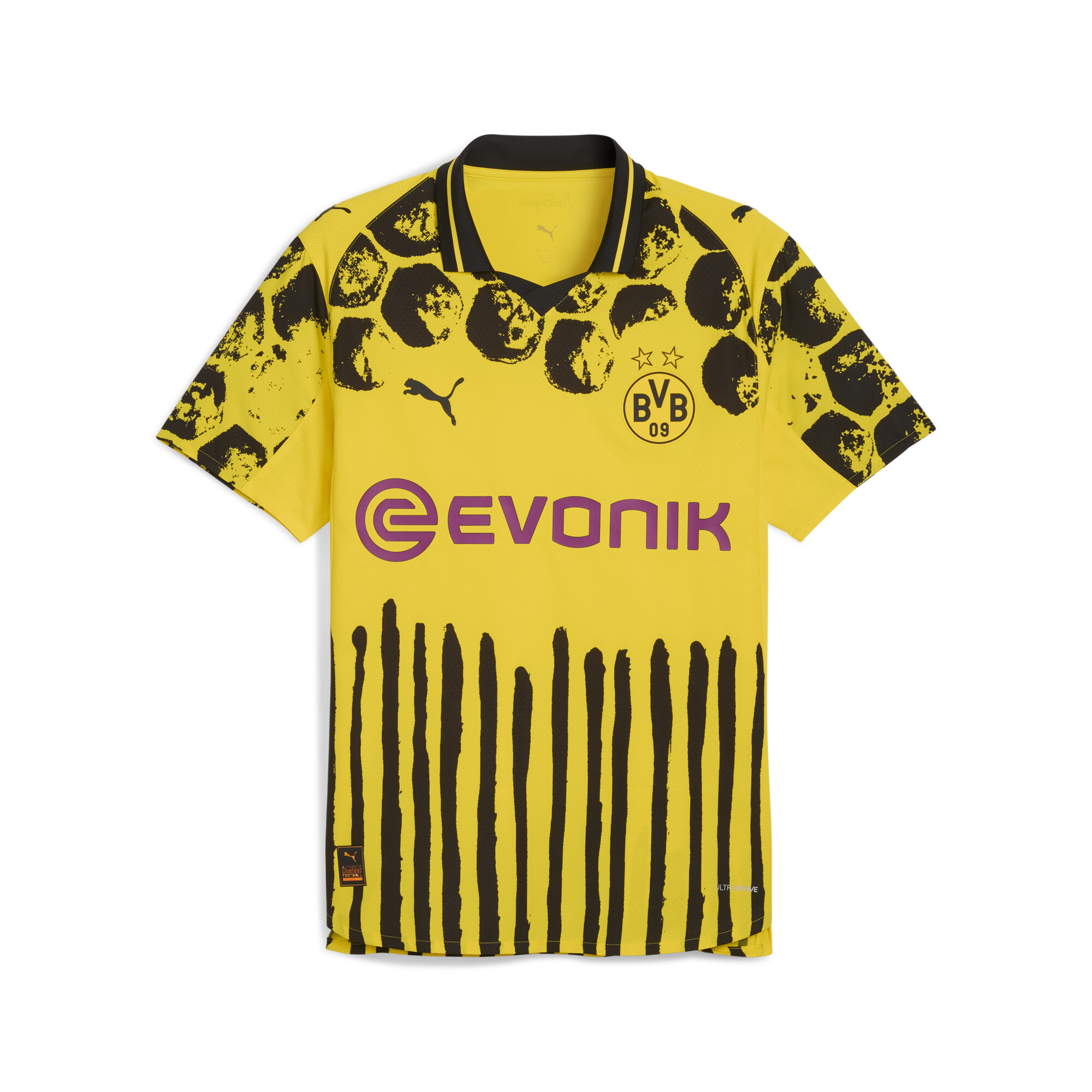 Puma KIDSUPER x BORUSSIA DORTMUND Authentic Trikot Herren | Mit Print | Faster Yellow/Black | Größe: XL