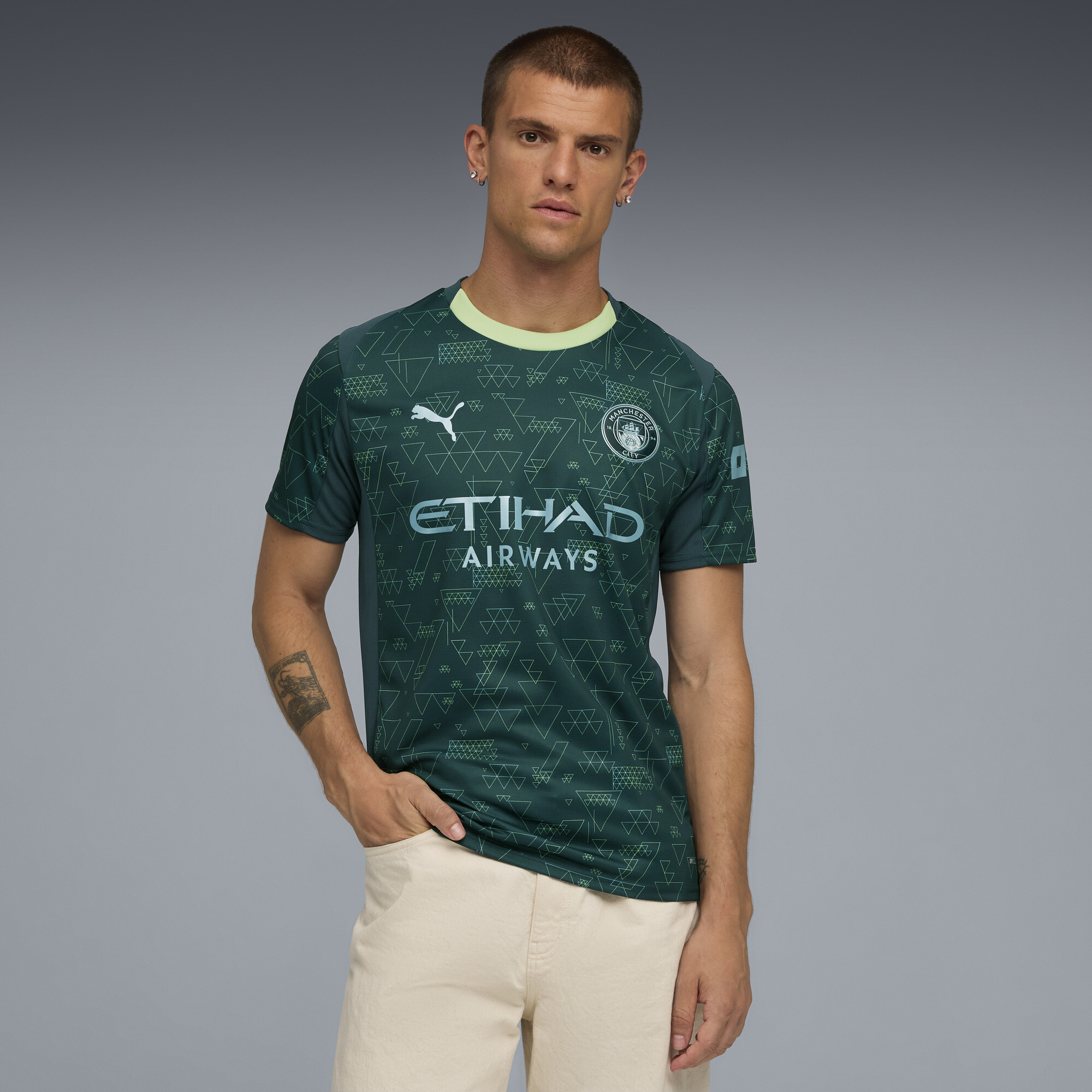 Manchester City 25/26 Fourth Jersey Men | green | PUMA South Africa