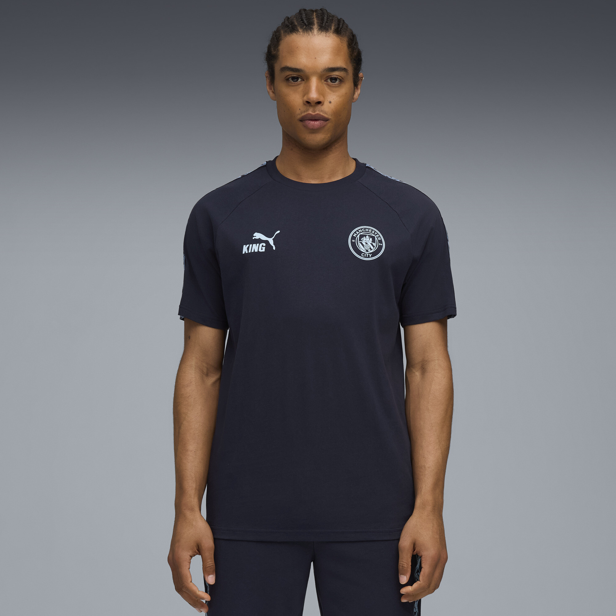Puma Manchester City King T-shirt Men In Blue
