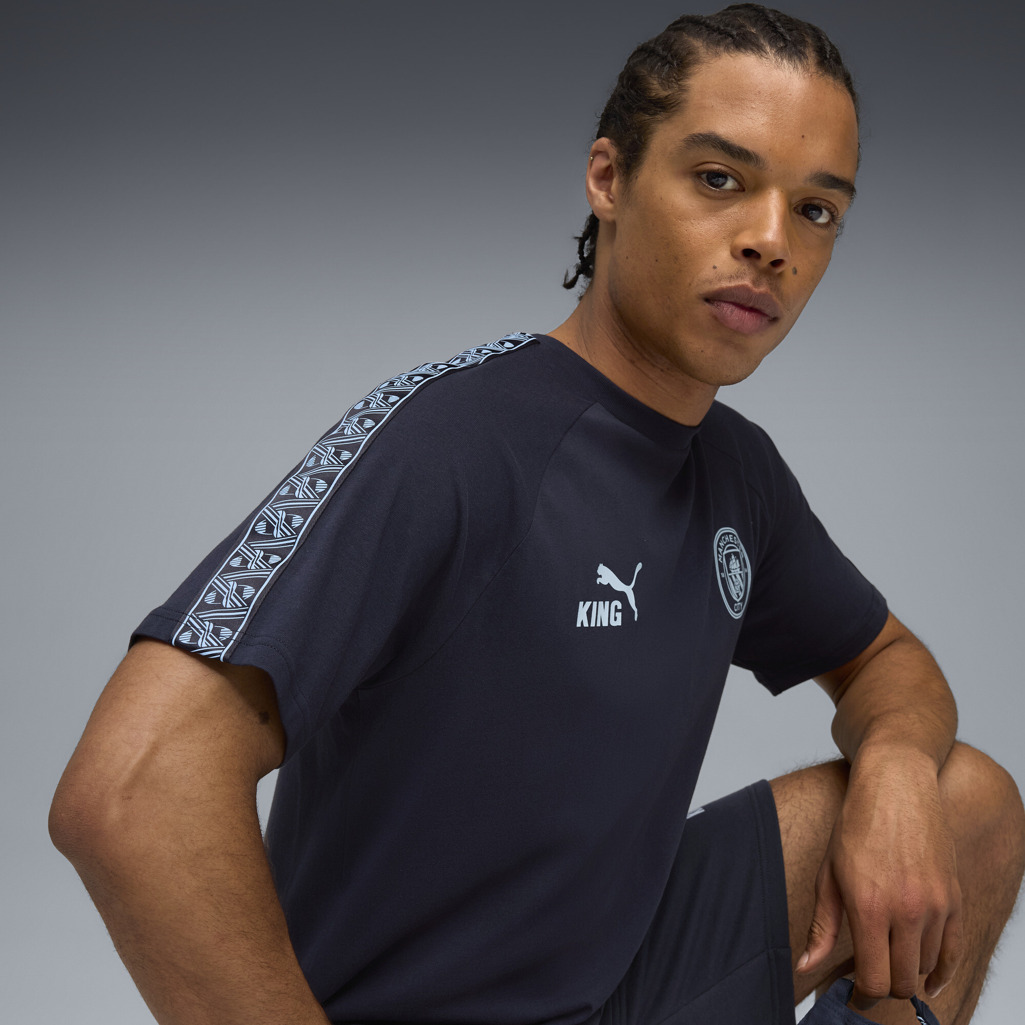 PUMA Manchester City KING T-shirt voor Heren, Blauw, Maat S thumbnail 2