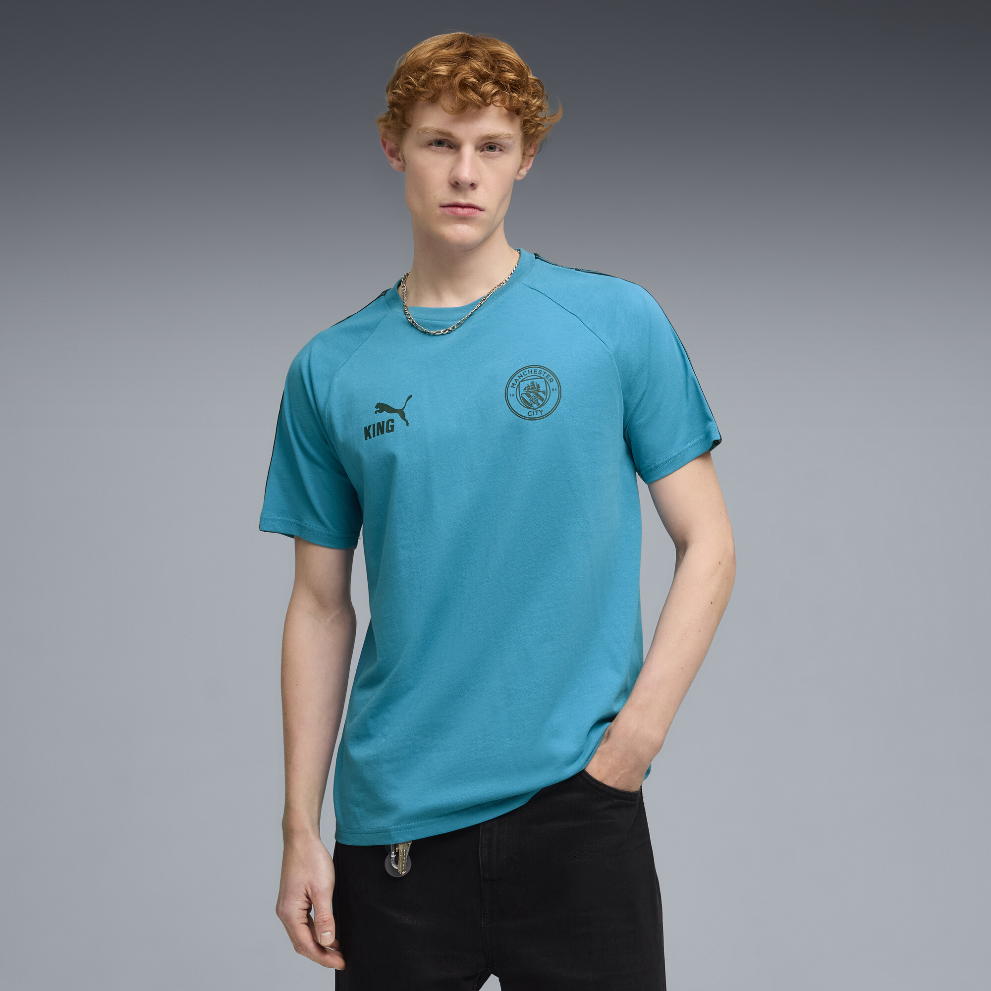 PUMA Manchester City KING T-shirt voor Heren, Blauw, Maat XXL thumbnail 4