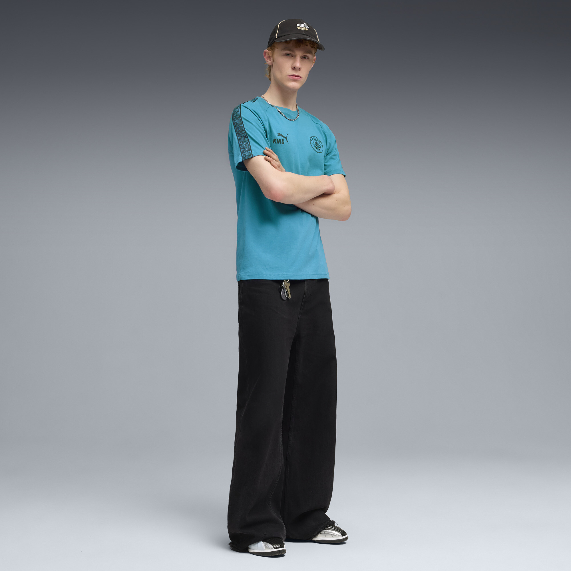 PUMA Manchester City KING T-shirt voor Heren, Blauw, Maat XXL thumbnail 2