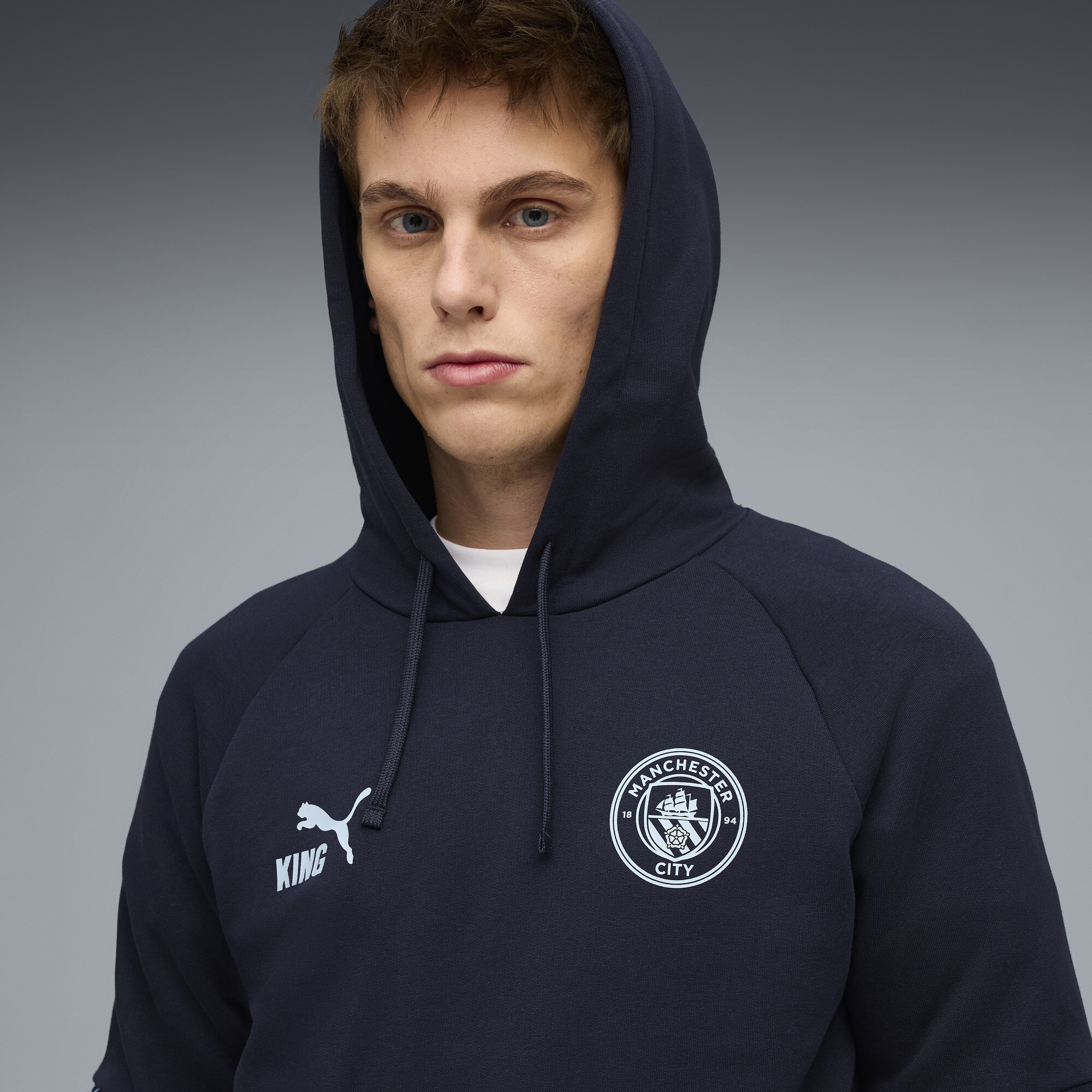 PUMA Manchester City KING hoodie voor Heren, Blauw, Maat S thumbnail 5