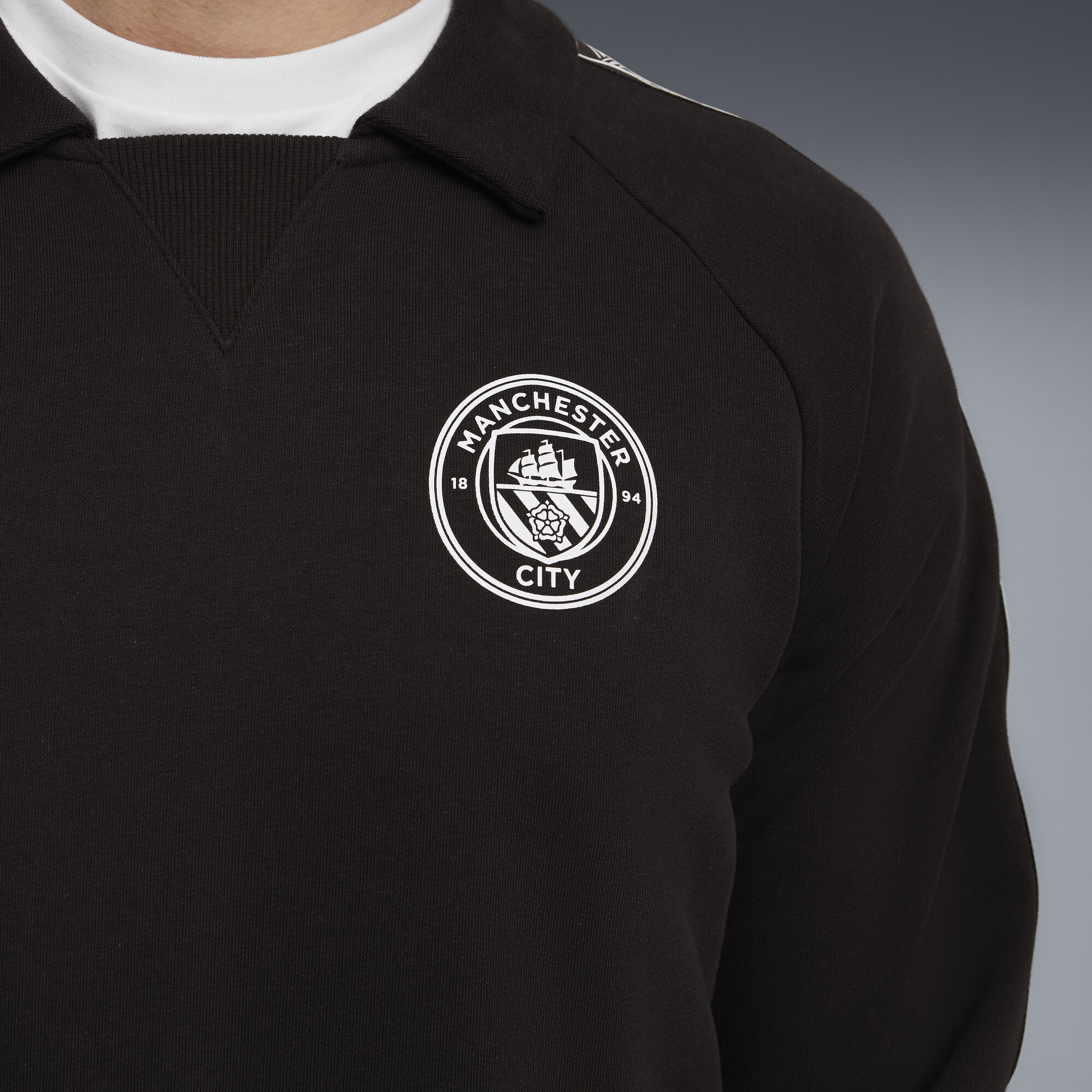 PUMA Manchester City KING Drill top voor Heren, Zwart, Maat XL thumbnail 2