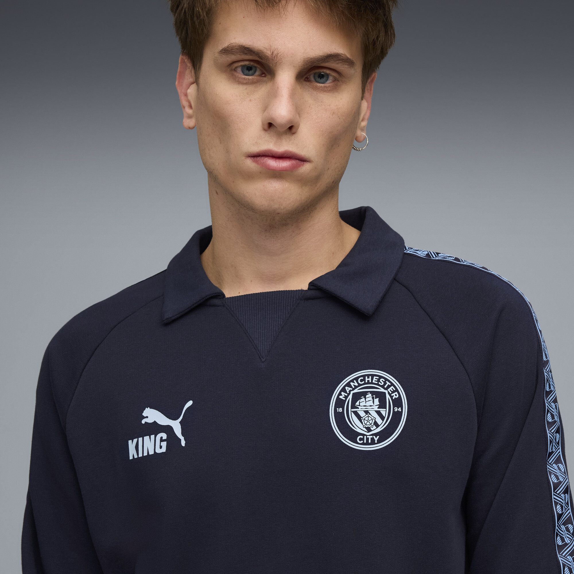 PUMA Manchester City KING Drill top voor Heren, Blauw, Maat XXL thumbnail 5