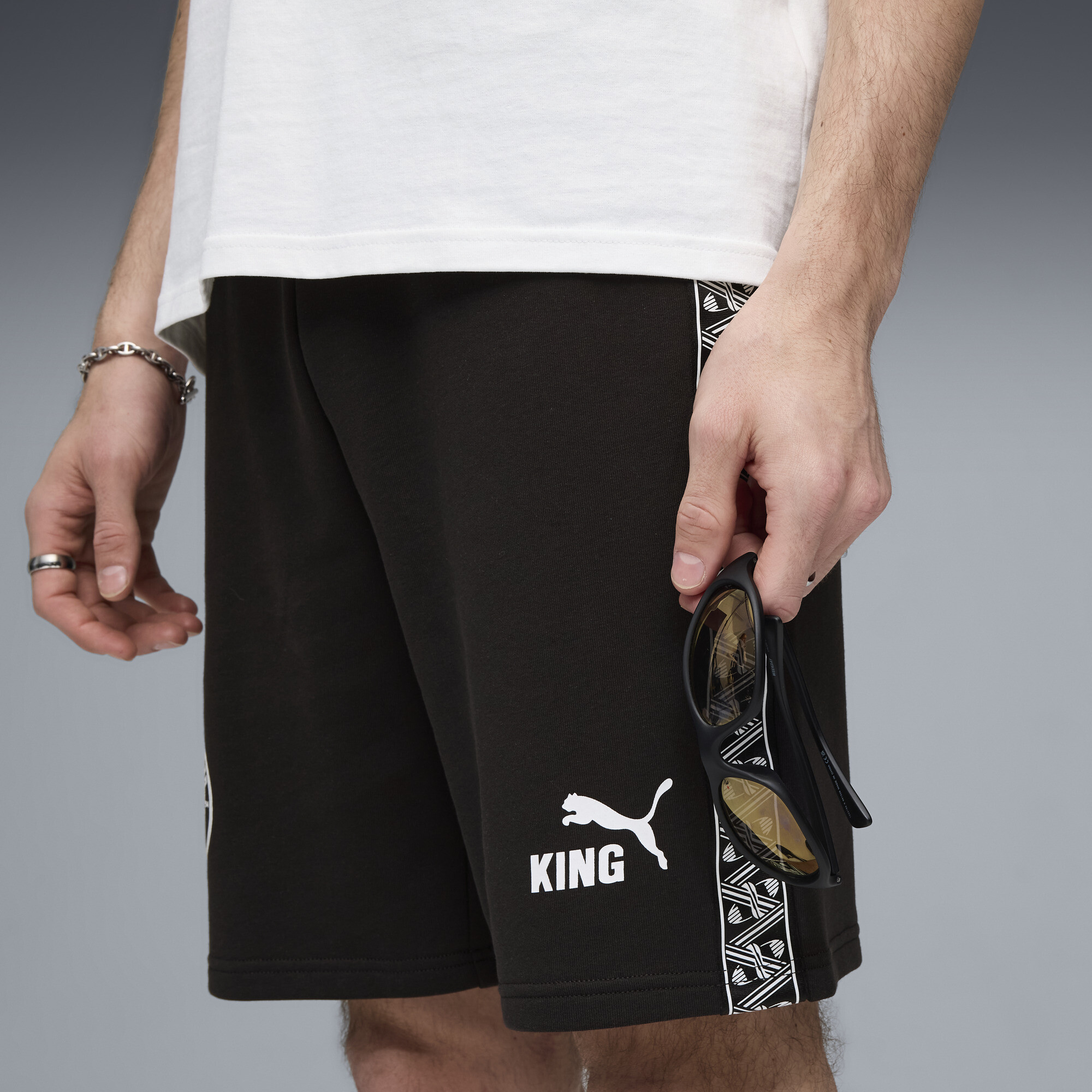 PUMA Manchester City KING sweatshort voor Heren, Zwart, Maat XXL thumbnail 2