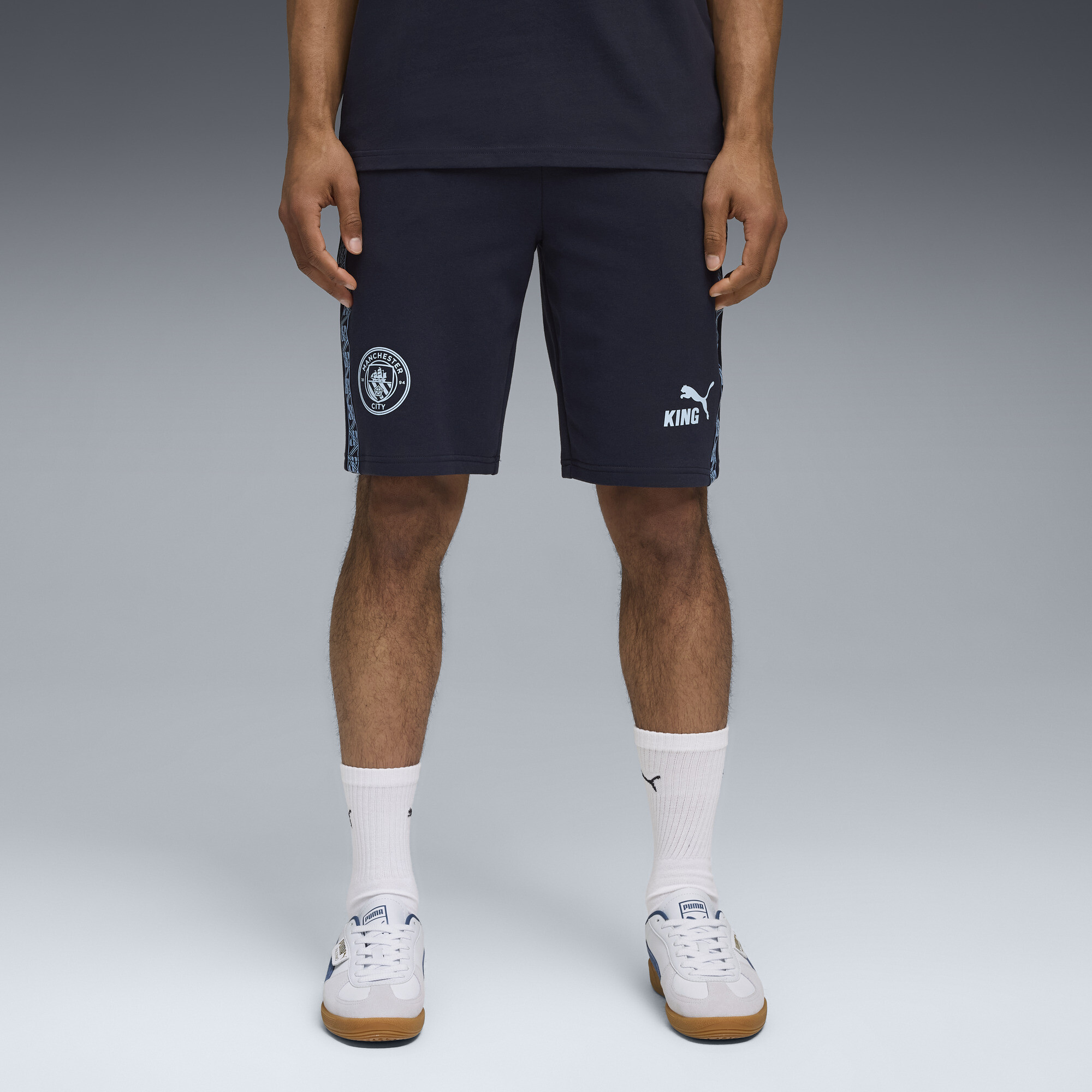 PUMA Manchester City KING sweatshort voor Heren, Blauw, Maat M thumbnail 6