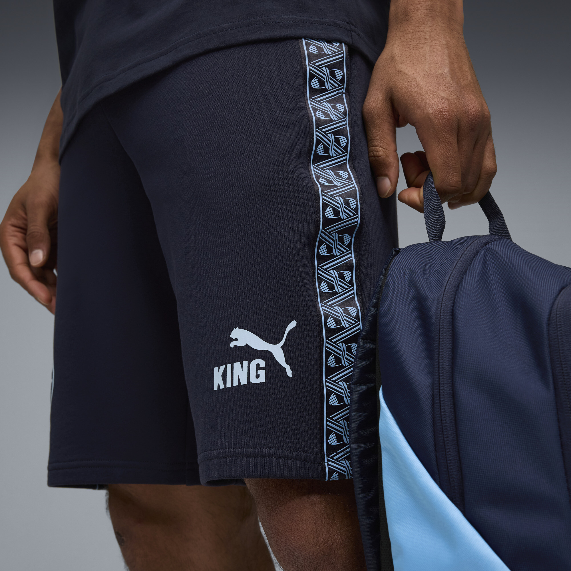 PUMA Manchester City KING sweatshort voor Heren, Blauw, Maat M thumbnail 2