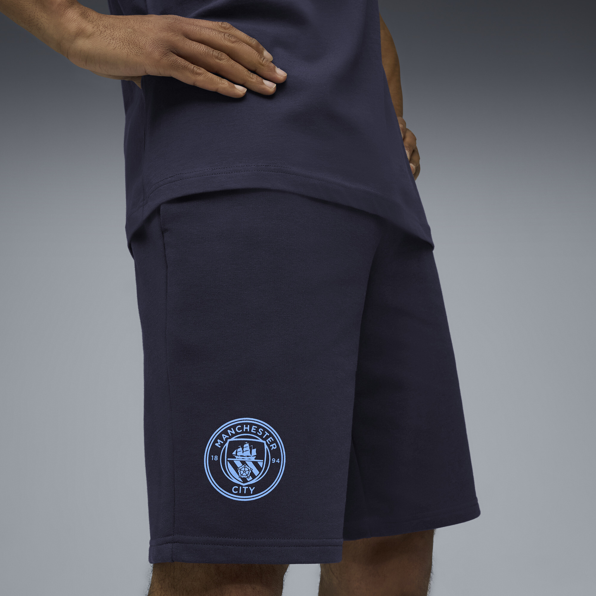 PUMA Manchester City FtblEssentials short voor Heren, Blauw, Maat L thumbnail 5