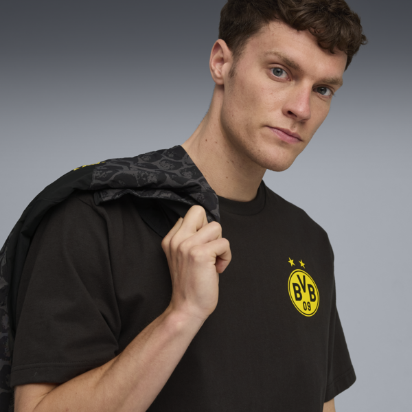 KIDSUPER x BORUSSIA DORTMUND Graphic Tee Men, PUMA Black-Faster Yellow, large-ZAF