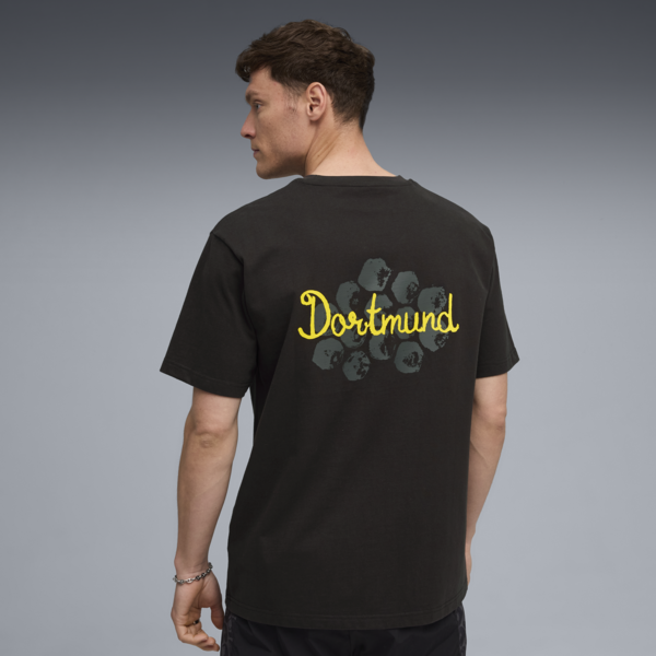 KIDSUPER x BORUSSIA DORTMUND Graphic Tee Men, PUMA Black-Faster Yellow, large-ZAF