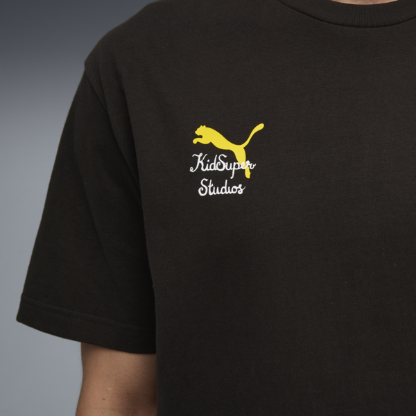 KIDSUPER x BORUSSIA DORTMUND Graphic Tee Men, PUMA Black-Faster Yellow, large-ZAF