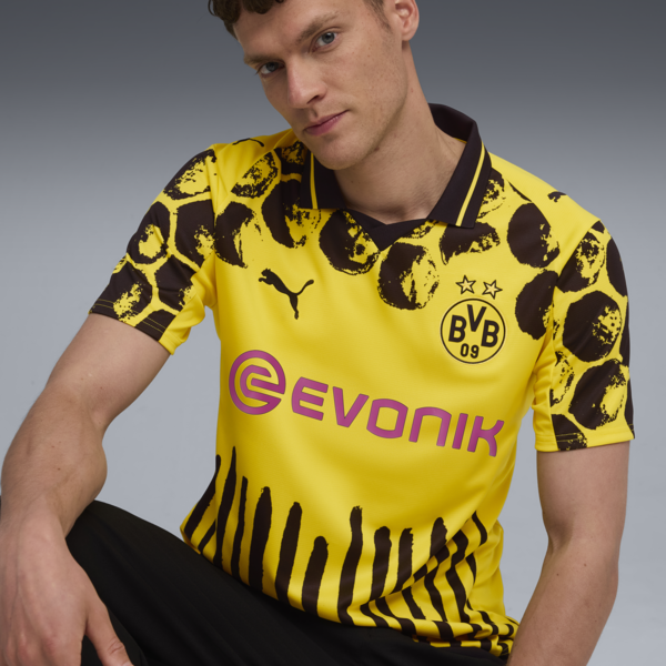 KIDSUPER x BORUSSIA DORTMUND Jersey Men, Faster Yellow-PUMA Black, large-ZAF