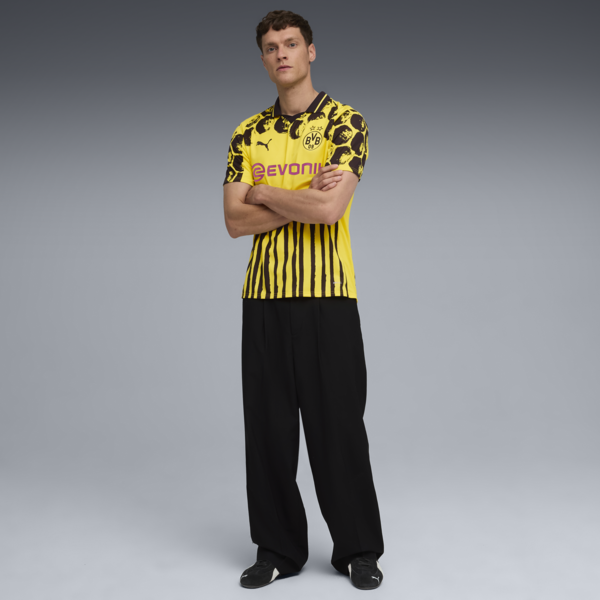 KIDSUPER x BORUSSIA DORTMUND Jersey Men, Faster Yellow-PUMA Black, large-ZAF