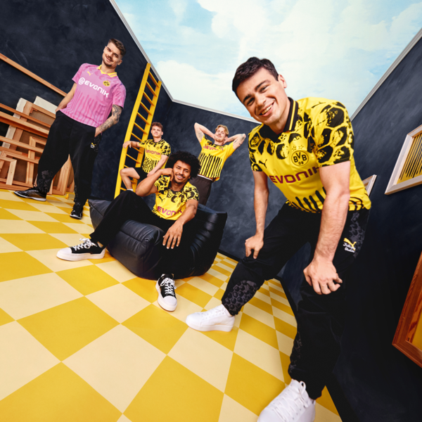KIDSUPER x BORUSSIA DORTMUND Jersey Men, Faster Yellow-PUMA Black, large-ZAF