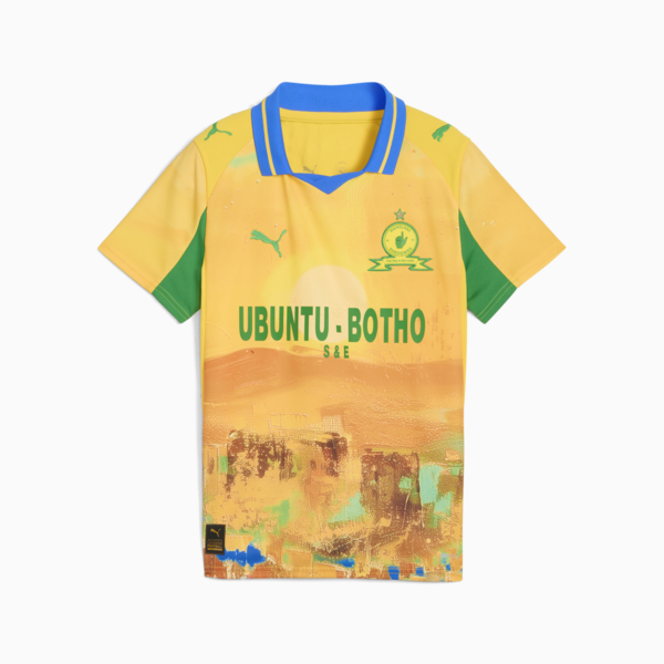 KIDSUPER x MAMELODI SUNDOWNS Jersey Youth, Pelé Yellow-Fast Green, large-ZAF