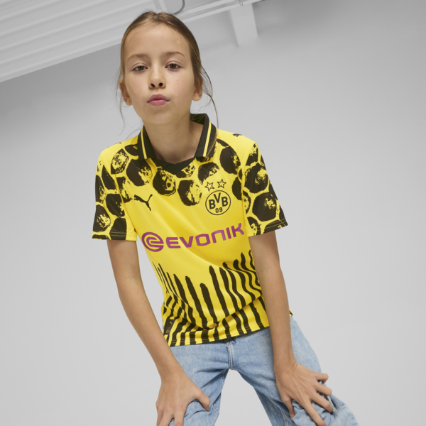KIDSUPER x BORUSSIA DORTMUND Jersey Youth, Faster Yellow-PUMA Black, large-MEX