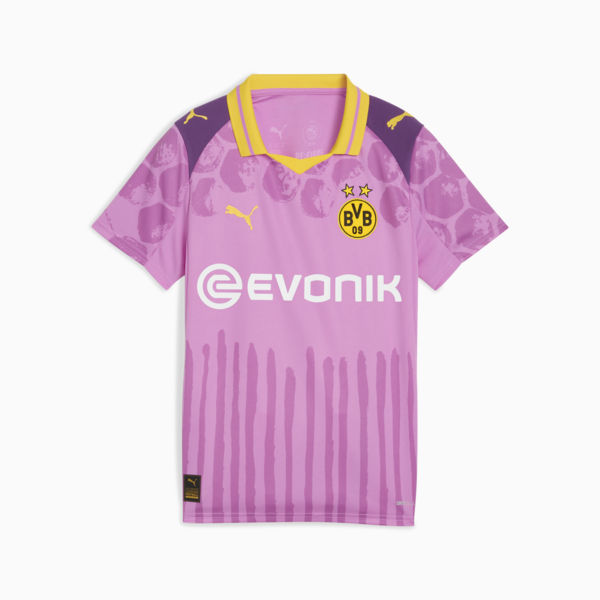 KIDSUPER x BORUSSIA DORTMUND Jersey Youth, Mauve Pop-Faster Yellow, large-MEX