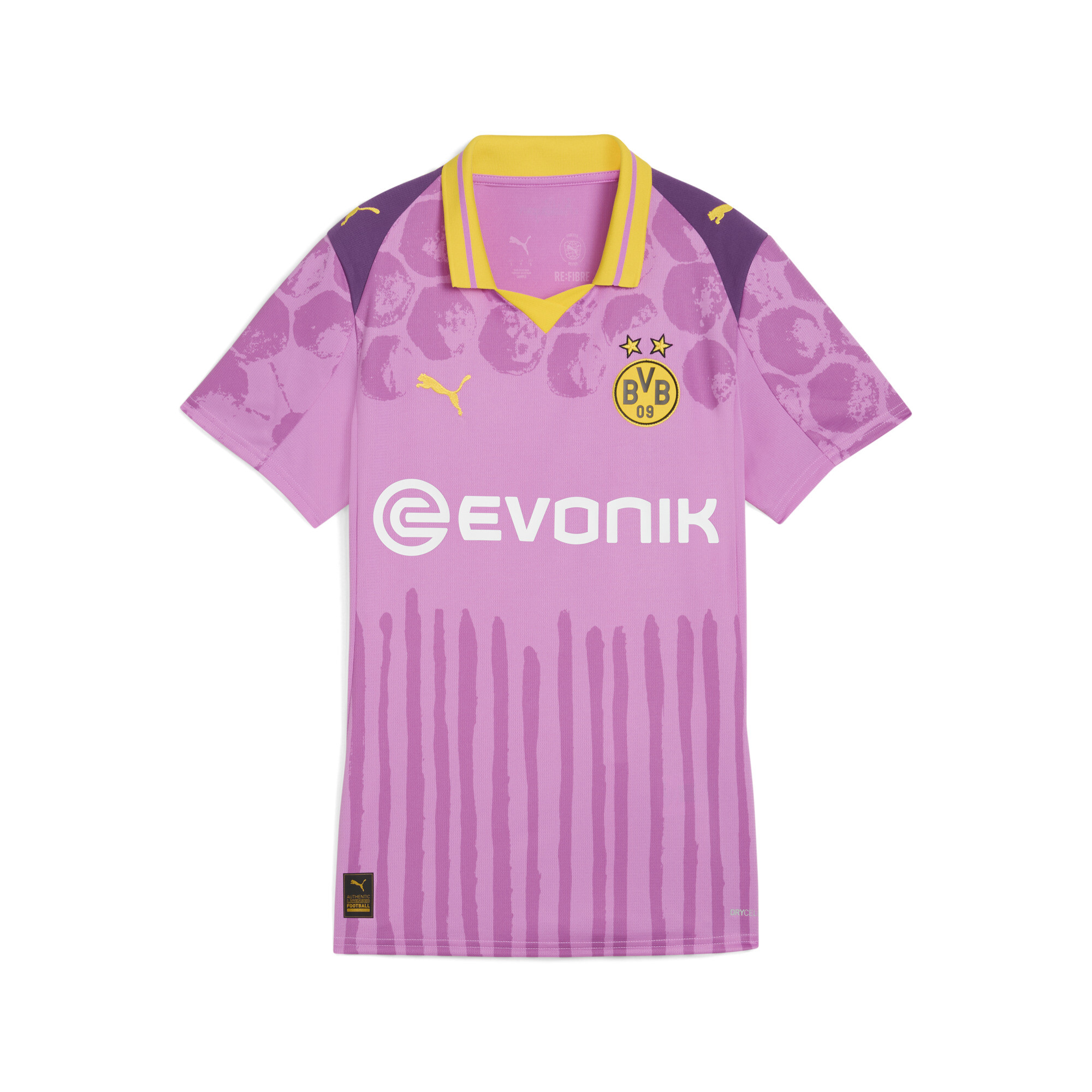 Puma KIDSUPER x BORUSSIA DORTMUND Trikot Damen | Mit Print | Mauve Pop/Faster Yellow | Größe: L