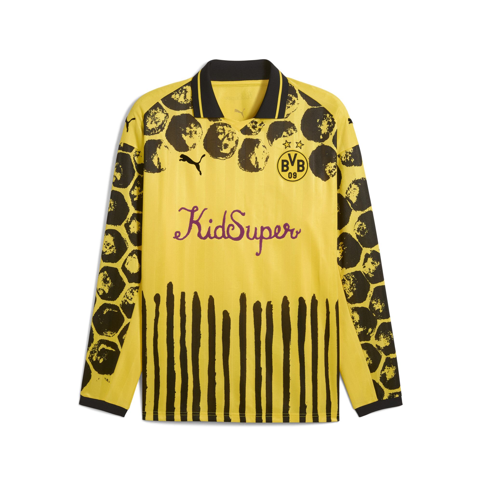 Puma KIDSUPER x BORUSSIA DORTMUND Retro-Shirt Herren | Mit Print | Faster Yellow/Black | Größe: M