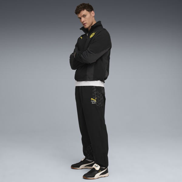 Chamarra reversible KID SUPER x BORUSSIA DORTMUND para hombre, PUMA Black-Faster Yellow, large-MEX