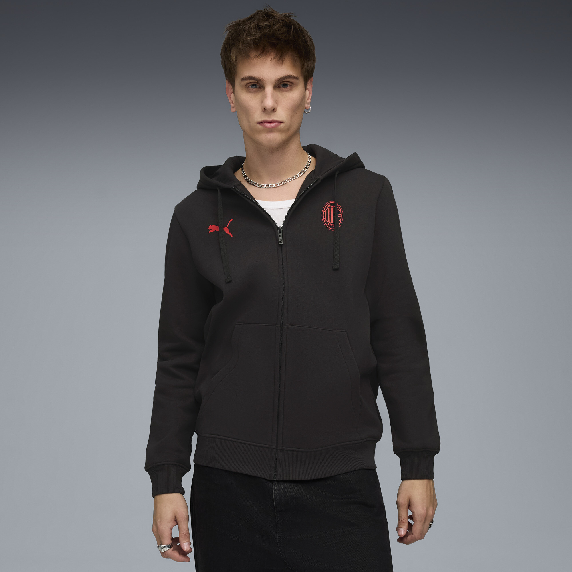 Puma Ac Milan Ftblessentials Hooded Jacket Men