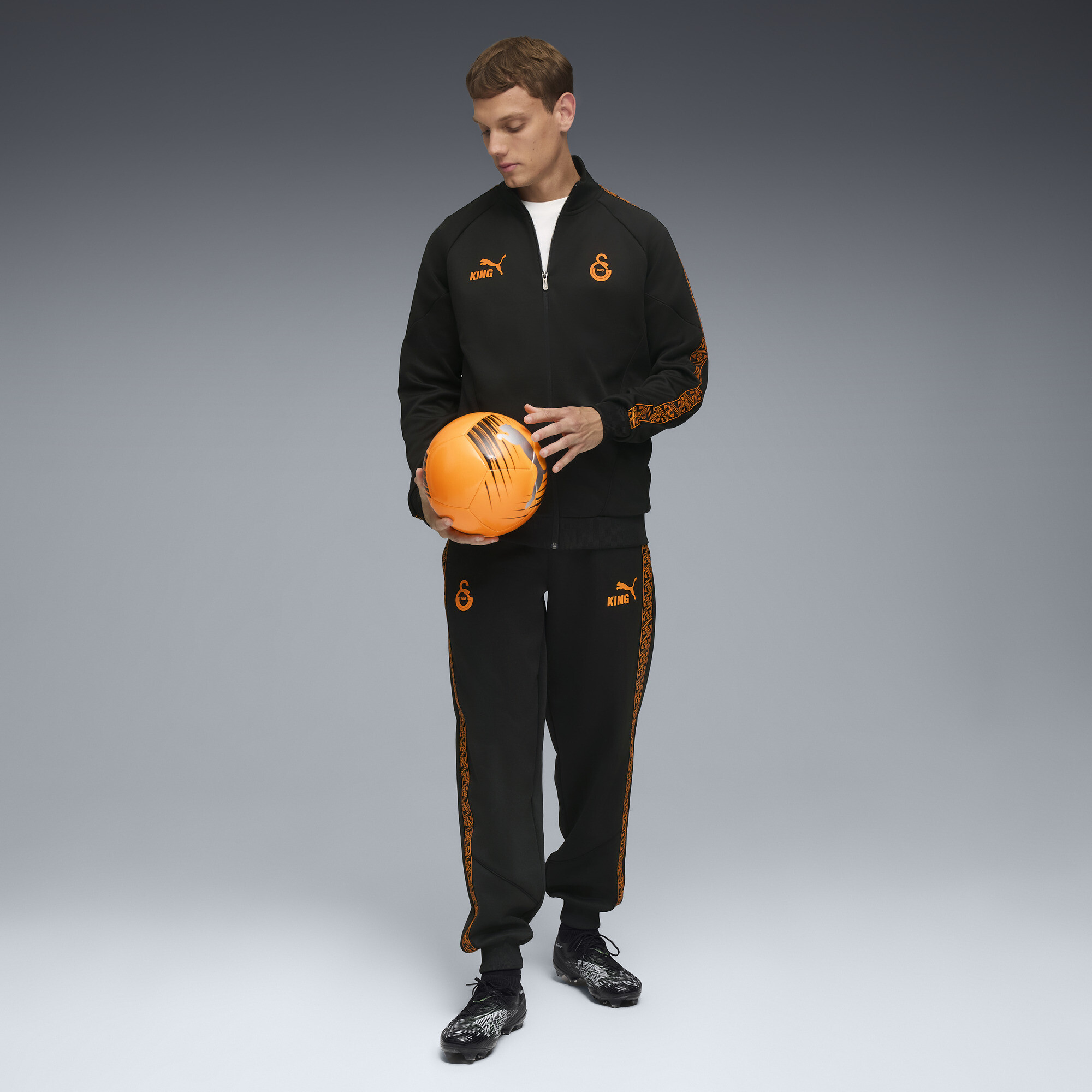 PUMA Galatasaray SK KING Anthem jack voor Heren, Zwart, Maat M thumbnail 6