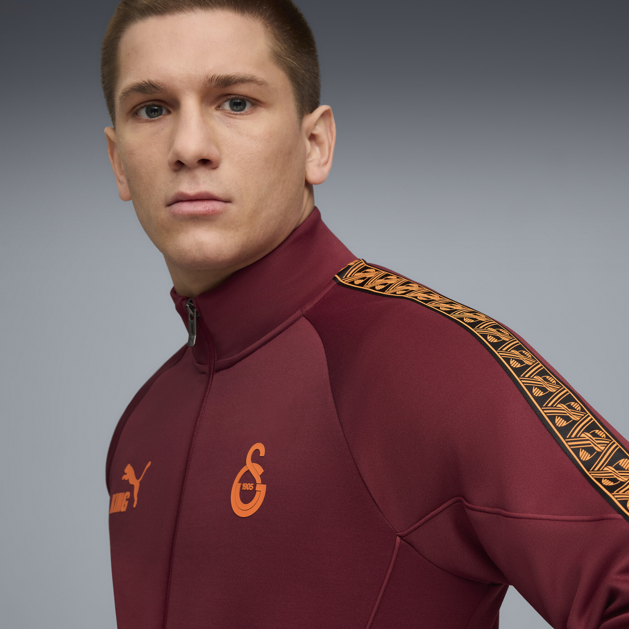 PUMA Galatasaray SK KING Anthem jack voor Heren, Rood, Maat L thumbnail 7