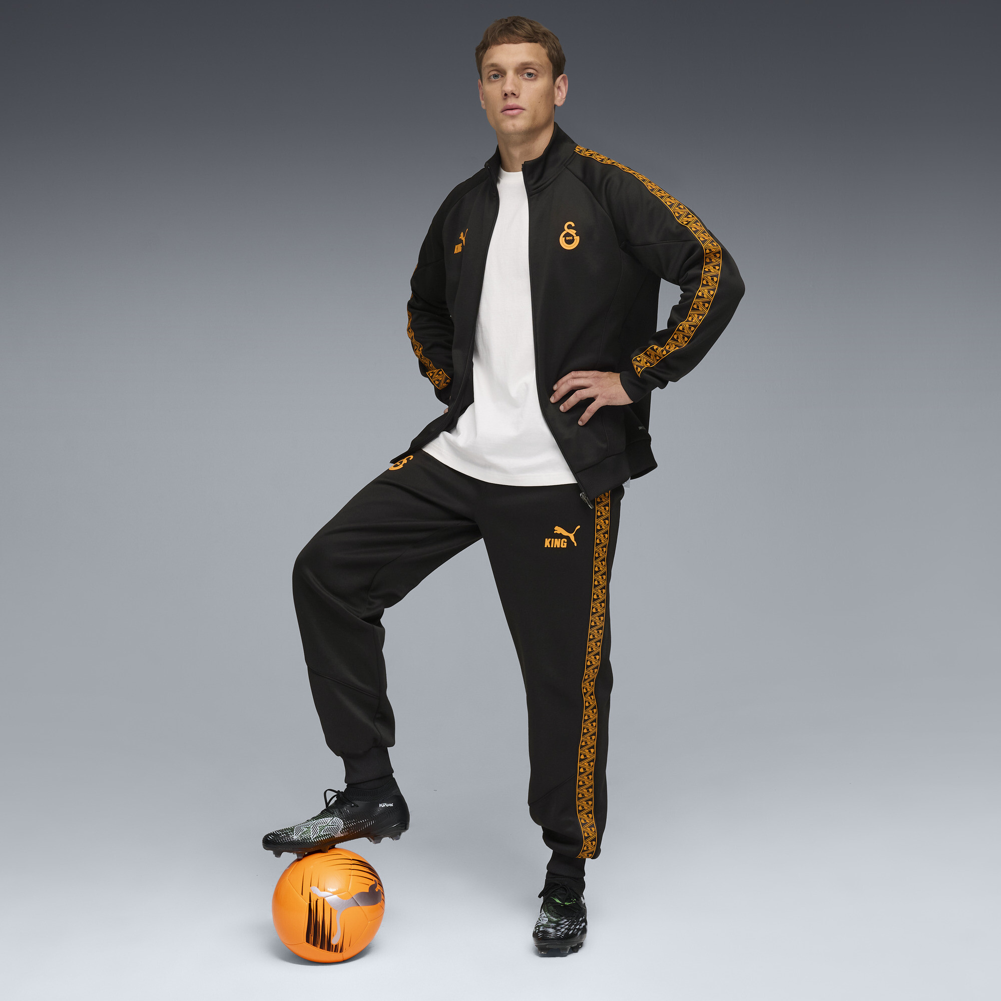 PUMA Galatasaray SK KING Anthem broek voor Heren, Zwart, Maat S thumbnail 4