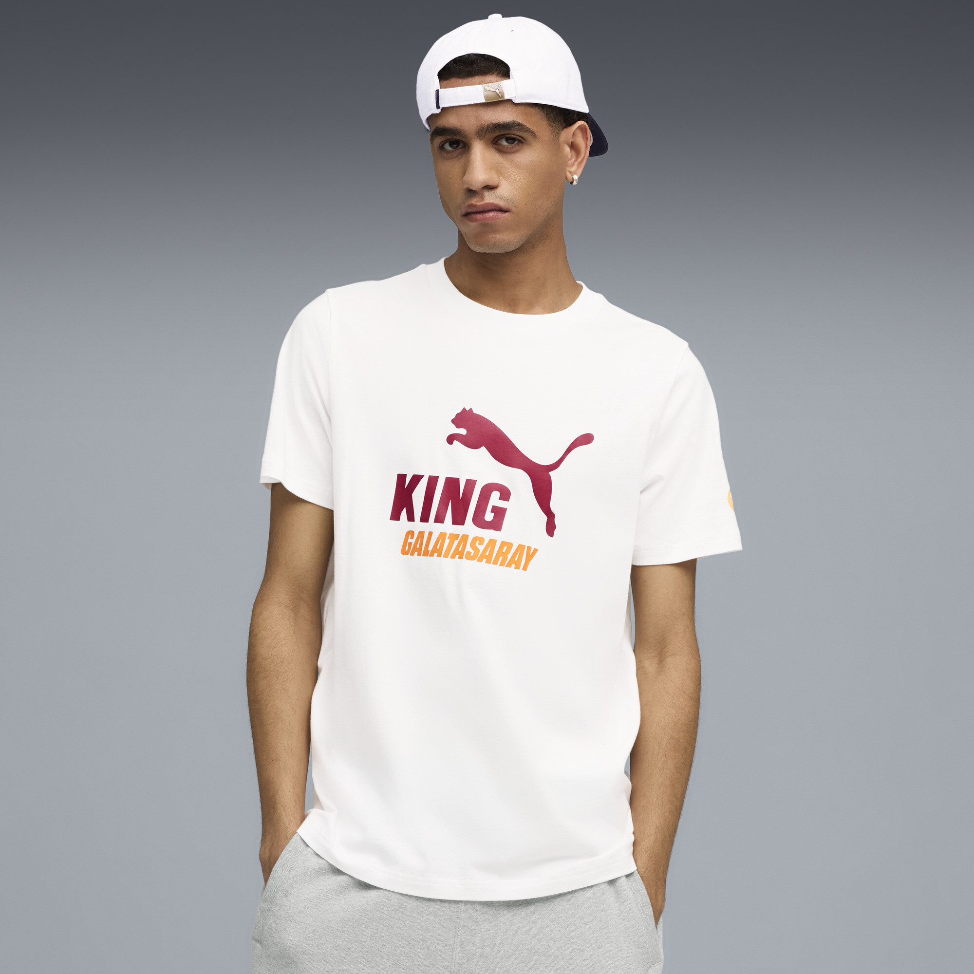 PUMA Galatasaray SK KING Logo T-shirt voor Heren, Wit, Maat XL thumbnail 4