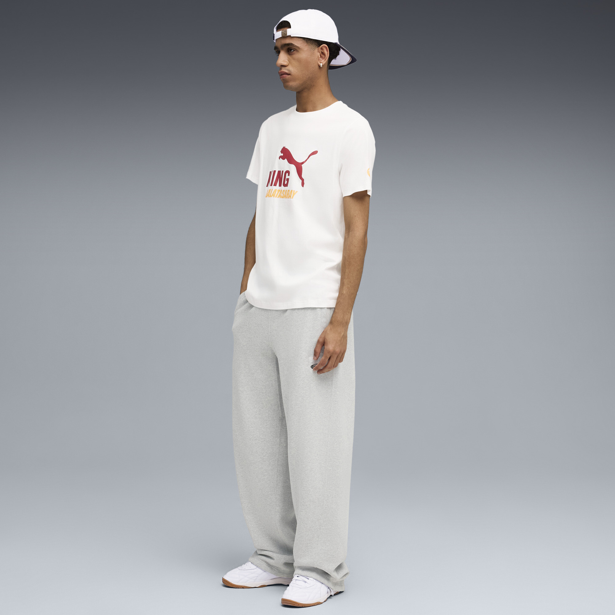 PUMA Galatasaray SK KING Logo T-shirt voor Heren, Wit, Maat XL thumbnail 2