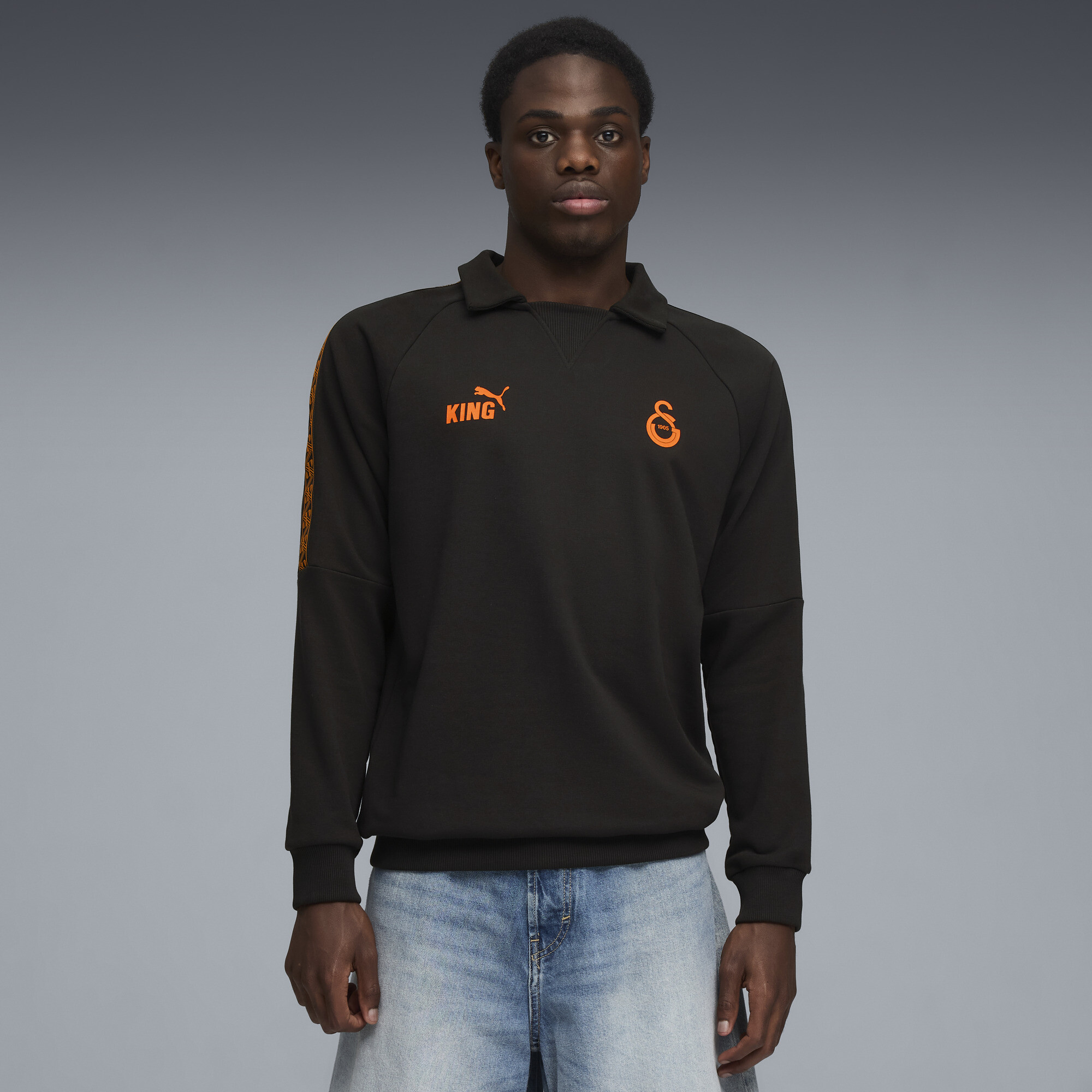 PUMA Galatasaray SK KING Drill top voor Heren, Zwart, Maat XXS thumbnail 6