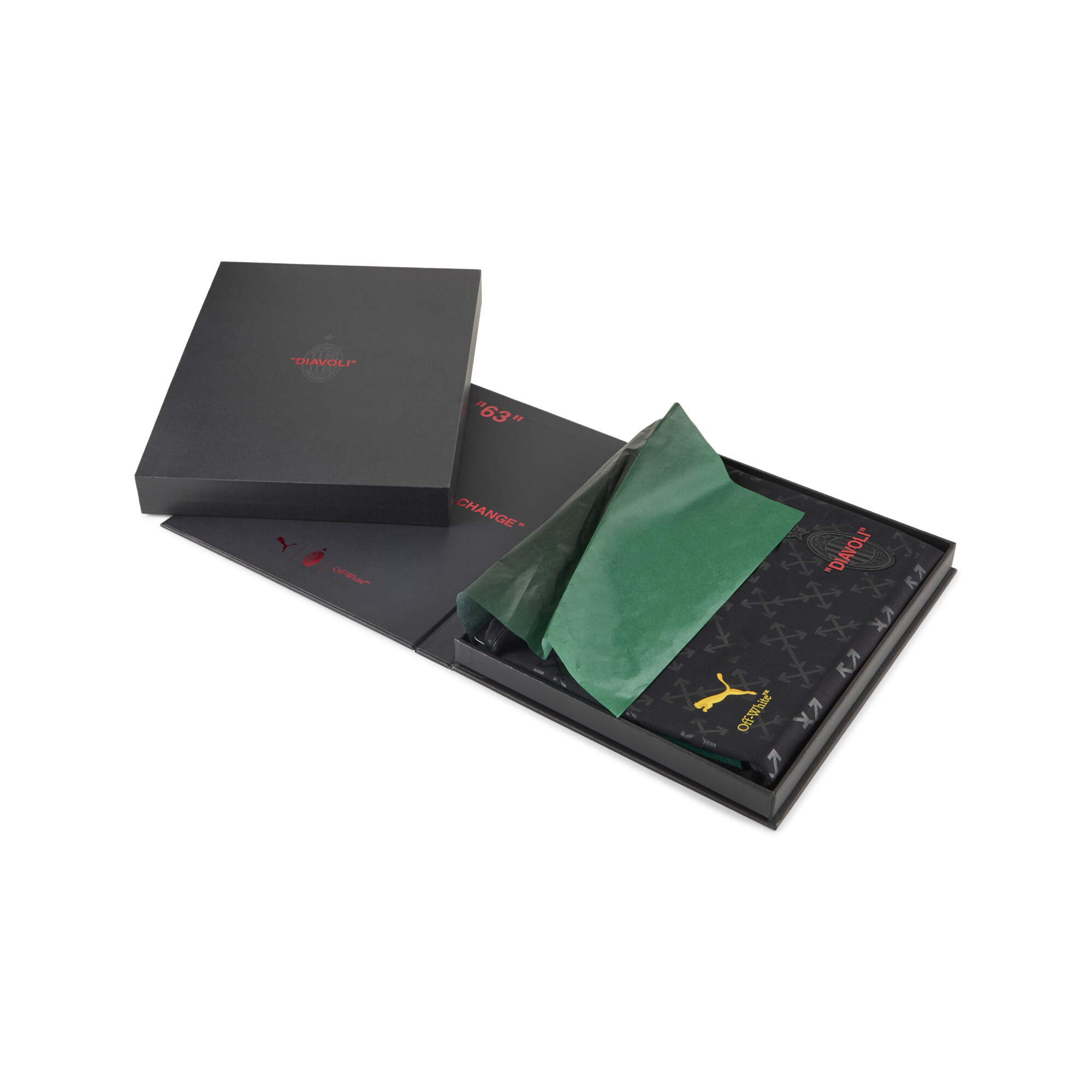 PUMA AC MILAN x OFF-WHITE™ Authentic shirt voor Heren, Zwart/Groen