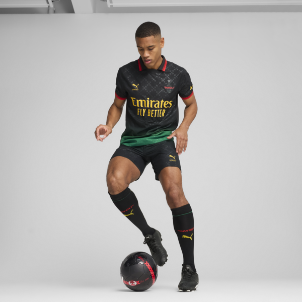 Camiseta original AC MILAN x OFF-WHITE™ para hombre, PUMA Black-Power Green, large-ARG