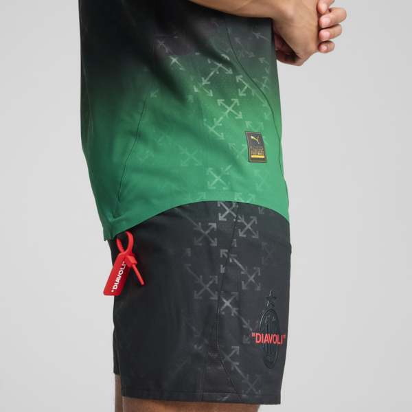 Camiseta original AC MILAN x OFF-WHITE™ para hombre, PUMA Black-Power Green, large-ARG