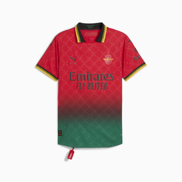 Camiseta original AC MILAN x OFF-WHITE™ para hombre, For All Time Red-PUMA Black, large-ARG