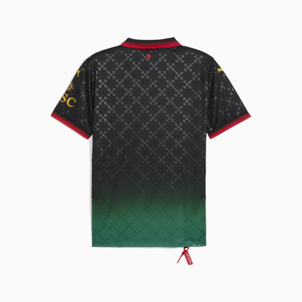 Camiseta réplica AC MILAN x OFF-WHITE™ para hombre, PUMA Black-Power Green, large-ARG